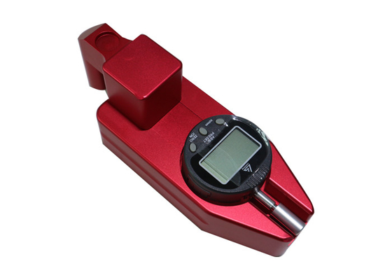 Red Color Aluminum Alloy Road Marking Thickness Gauge With ±0.1mm Minimum Resolution