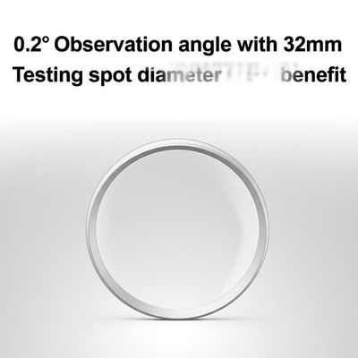 0.2° Observation angle with 32mm Testing spot diameter benefit