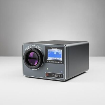Incident angle 8876 degrees Retroreflector Meter with overall volume 700mm X 135mm X 115mm and viewing angle 105 degrees precision measurement tool