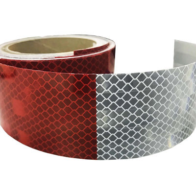 White Red Carriage  Size 0.05×50m Automotive Reflective Tape High Brightness