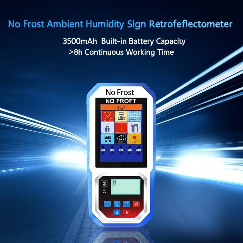 Temperature Humidity Sign No Frost Ambient Humidity Sign Retroreflectometer with 3500mAh Built-in ...