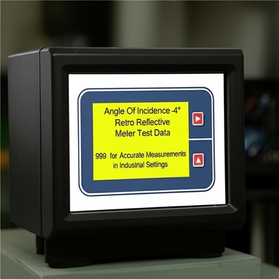 Angle Of Incidence -4° Retro Reflective Meter Test Data 999 for Accurate Measurements in Industrial Settings