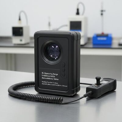 RL Measuring Range 0-4000mcd M2lx Retroreflector Meter Working Time Over 72 Hours Repeatability Measurement Error Below 3 Percent